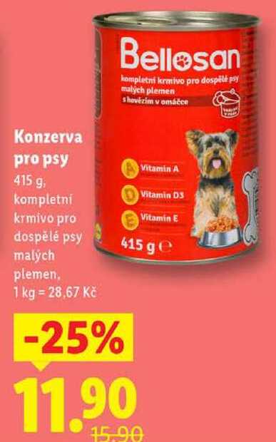 Konzerva pro psy, 415 g