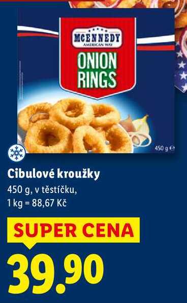 Cibulové kroužky, 450 g
