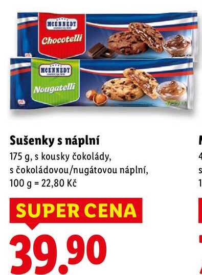 Sušenky s náplní, 175 g