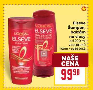 Elseve Šampon, balzám na vlasy od 200 ml 