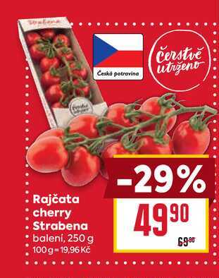 Rajčata cherry Strabena  balení, 250 g 