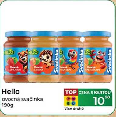 Hello ovocná svačinka 190g 
