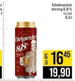 Edelmeister strong 8,8% ležák plech 0,5 l
