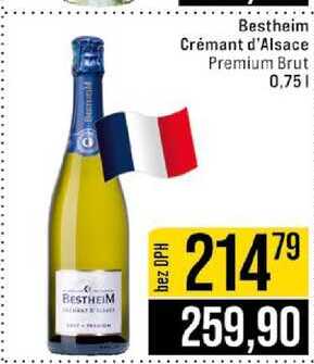Bestheim Crémant d'Alsace Premium Brut 0,75 l