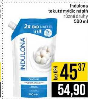 Indulona tekuté mýdlo náplň 500 ml 