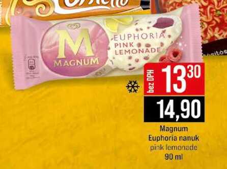 Magnum Euphoria nanuk pink lemonade 90 ml 