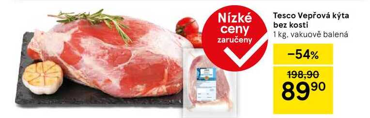 Tesco Vepřová kýta bez kosti, 1 kg 