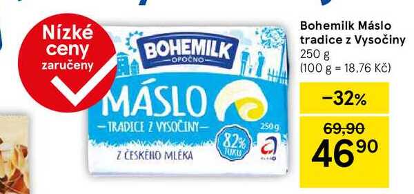 Bohemilk Máslo tradice z Vysočiny, 250 g 