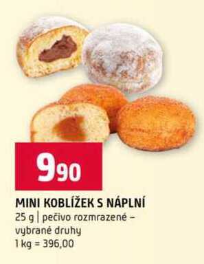 Mini koblížek s náplní 25 g
