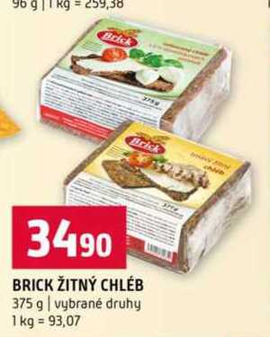 Brick žitný chléb 375 g