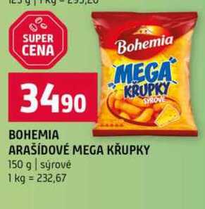 Bohemia arašídové mega křupky 150 g 