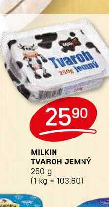 MILKIN TVAROH JEMNÝ 250 g 