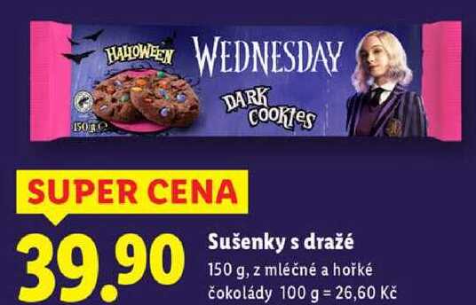 Sušenky s dražé, 150 g