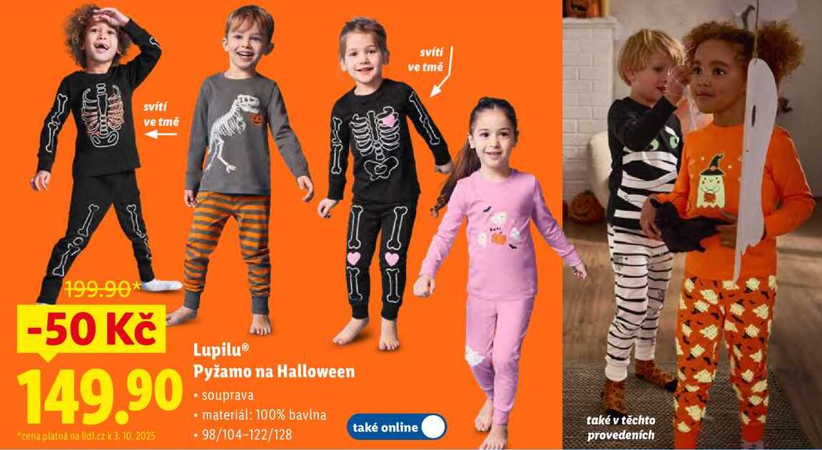 Lupilu Pyžamo na Halloween 