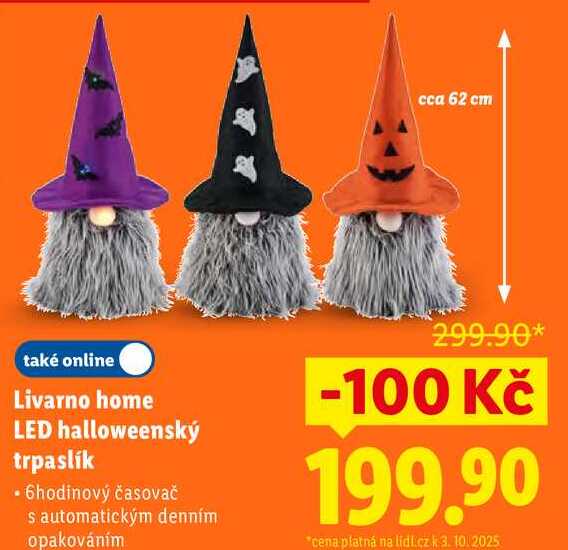 Livarno home LED halloweenský trpaslík 