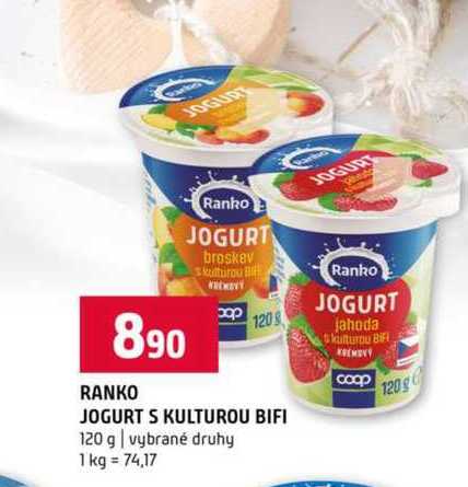 Ranko jogurt s kulturou bifi 120g