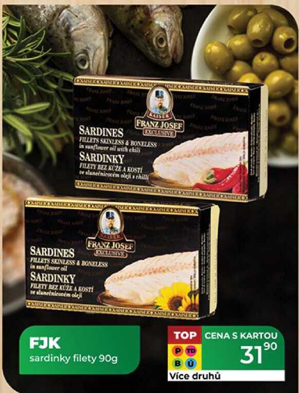 FJK sardinky filety 90g