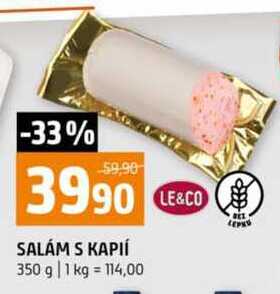 Salám s kapií 350g