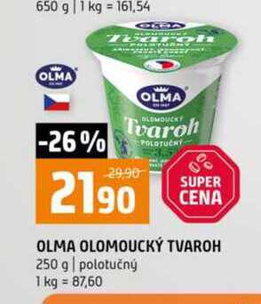 Olma olomoucký tvaroh 250g