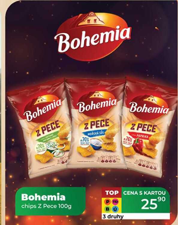 Bohemia chips Z Pece 100g