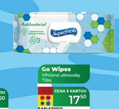 Go Wipes Vlhčené ubrousky 72ks  