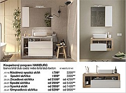 Koupelnový program HAMBURG  - Zrcadlová skříňka