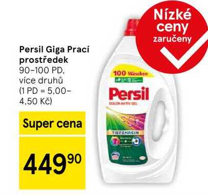 Persil Giga Prací prostředek, 90-100 PD, více druhů 