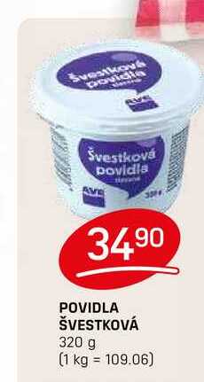 POVIDLA ŠVESTKOVÁ 320 g