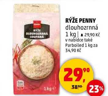 RÝŽE PENNY dlouhozrnná, 1 kg 