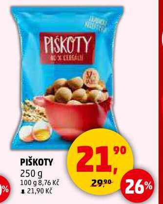 PIŠKOTY, 250 g 