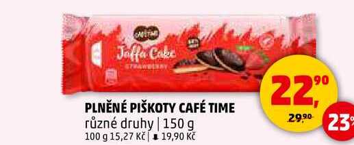 PLNĚNÉ PIŠKOTY CAFÉ TIME, 150 g