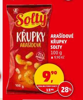 ARAŠÍDOVÉ KŘUPKY SOLTY, 100 g