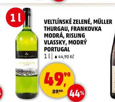 VELTLÍNSKÉ ZELENÉ, 1 l