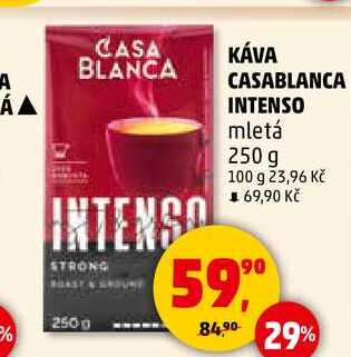 KÁVA CASABLANCA INTENSO mletá, 250 g