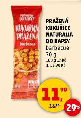 PRAŽENÁ KUKUŘICE NATURALIA DO KAPSY barbecue, 70 g 