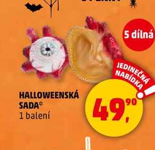 HALLOWEENSKÁ SADA, 1 balení 