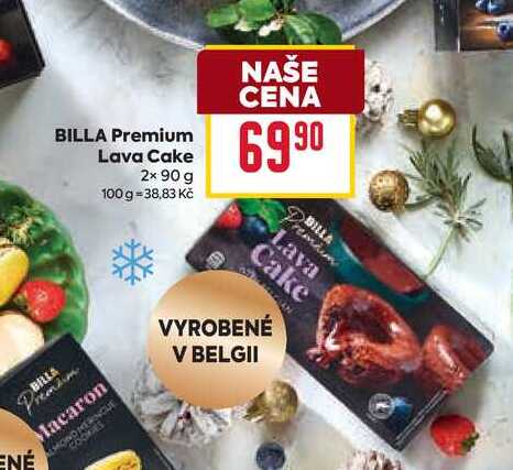 BILLA Premium Lava Cake 2× 90 g