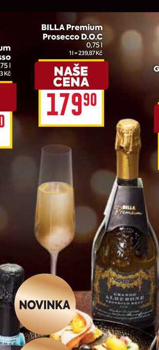 BILLA Premium Prosecco D.O.C 0,75l