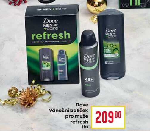Dove Vánoční balíček pro muže refresh 1 ks
