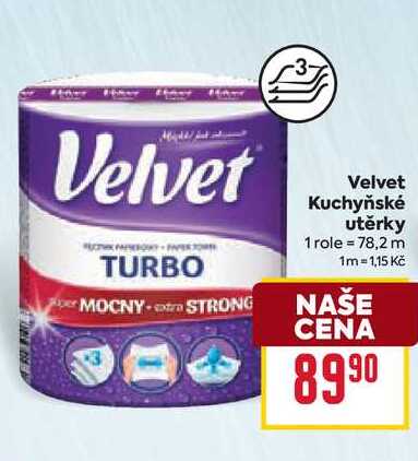 Velvet Kuchyňské utěrky 1 role