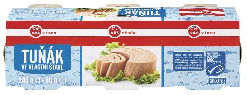 VÁŠ VÝBĚR Tuňák, 168 g
