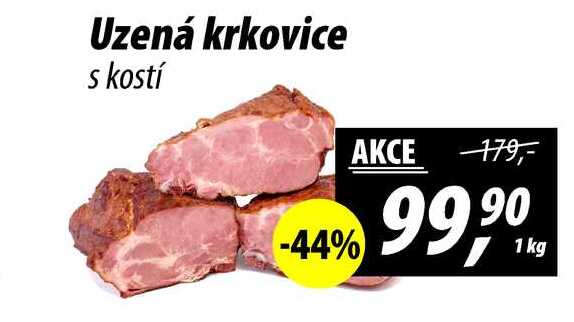 Uzená krkovice s kostí, 1 kg