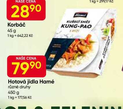 Hamé hotová jídla různé druhy 450 g 