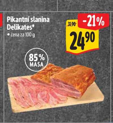 Pikantní slanina Delikates 100 g