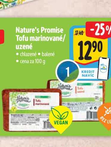 Nature's Promise Tofu marinované/ uzené 100 g