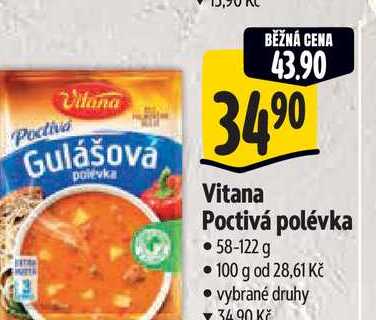   Vitana Poctivá polévka 58-122 g 