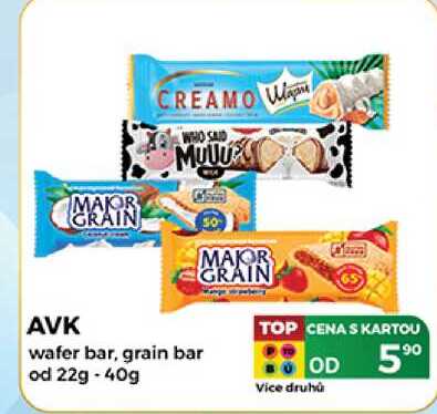 AVK wafer bar, grain bar od 22g-40g
