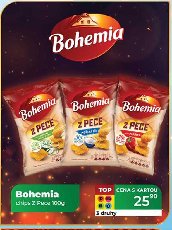 Bohemia chips Z Pece 100g  