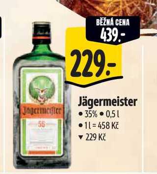   Jägermeister  0,5 cena s aplikací 