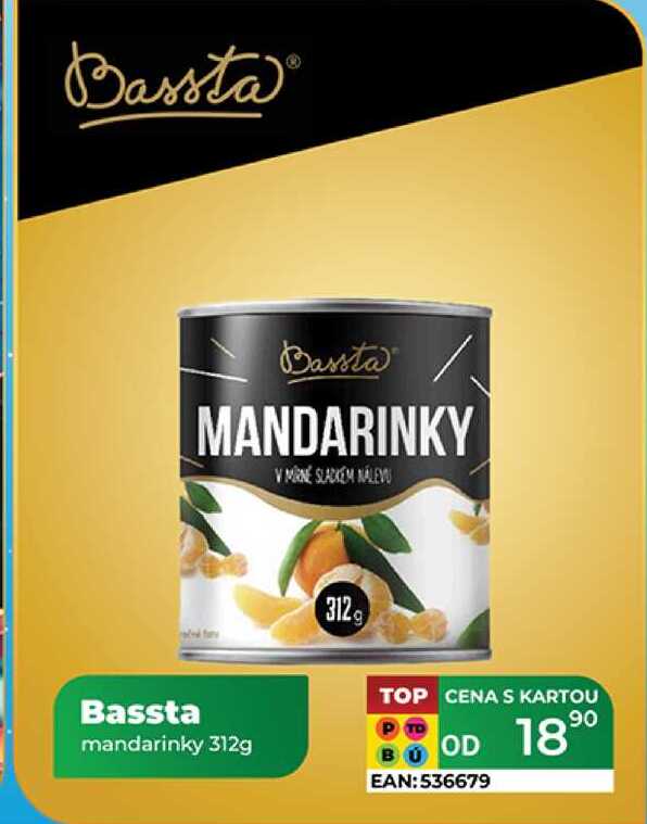 Bassta mandarinky 312g 